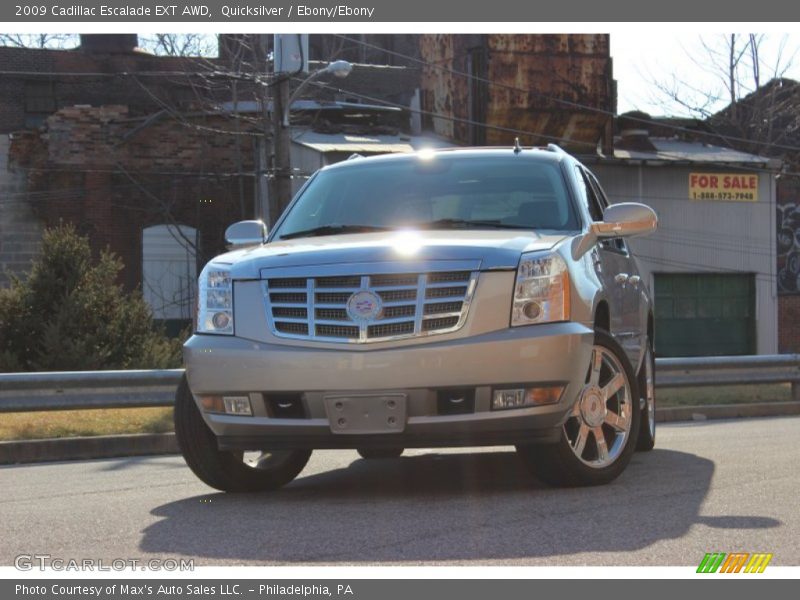 Quicksilver / Ebony/Ebony 2009 Cadillac Escalade EXT AWD