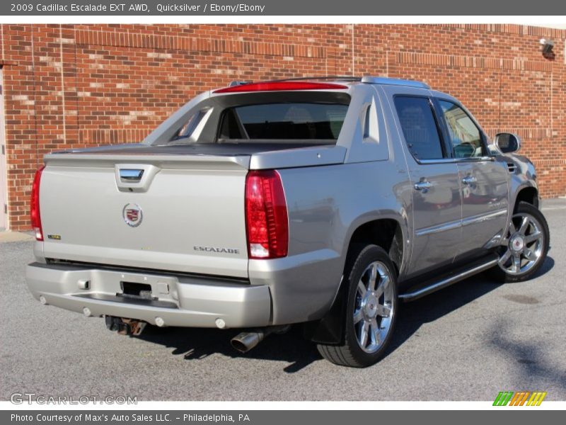 Quicksilver / Ebony/Ebony 2009 Cadillac Escalade EXT AWD