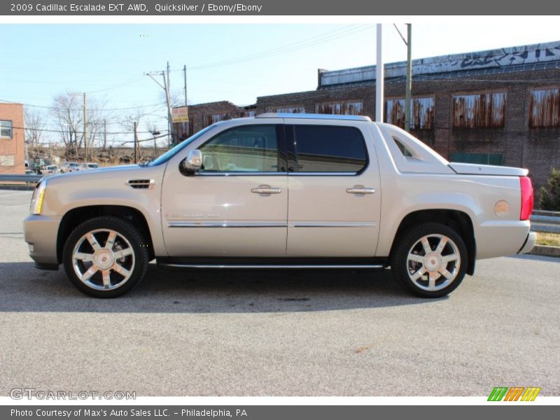 Quicksilver / Ebony/Ebony 2009 Cadillac Escalade EXT AWD