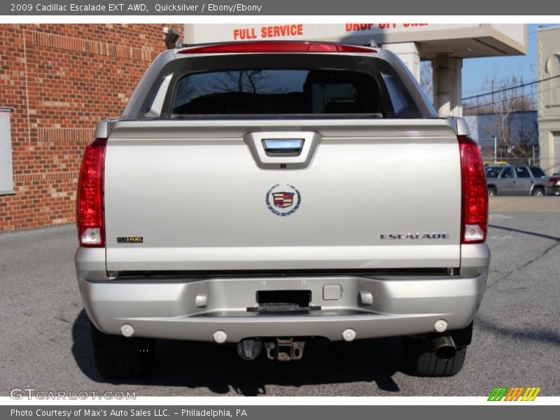 Quicksilver / Ebony/Ebony 2009 Cadillac Escalade EXT AWD