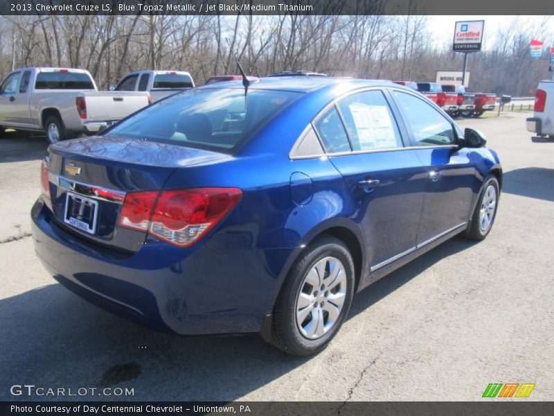 Blue Topaz Metallic / Jet Black/Medium Titanium 2013 Chevrolet Cruze LS