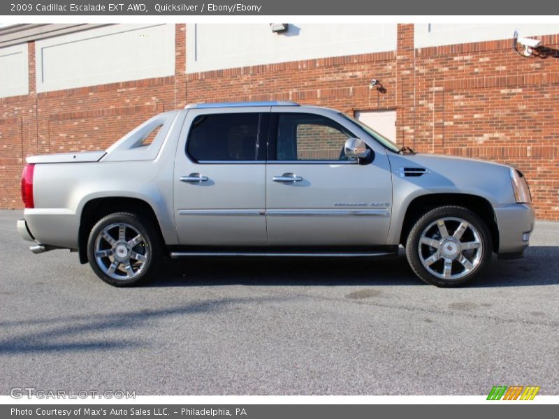 Quicksilver / Ebony/Ebony 2009 Cadillac Escalade EXT AWD