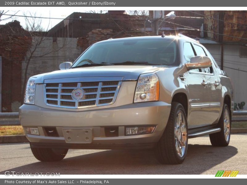 Quicksilver / Ebony/Ebony 2009 Cadillac Escalade EXT AWD