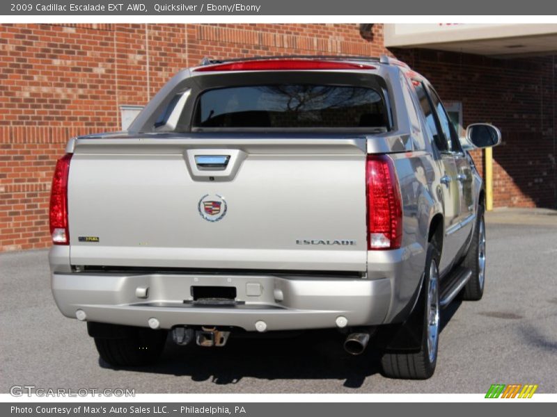 Quicksilver / Ebony/Ebony 2009 Cadillac Escalade EXT AWD