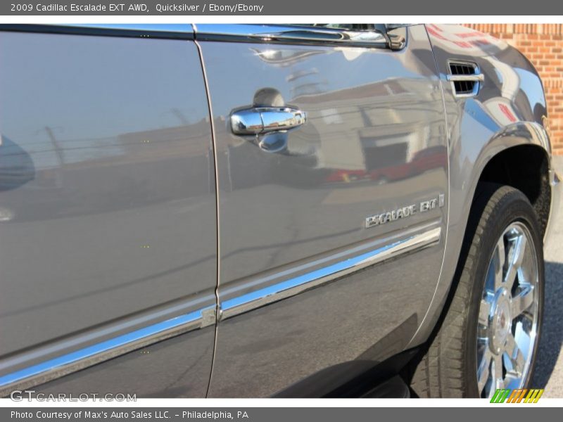 Quicksilver / Ebony/Ebony 2009 Cadillac Escalade EXT AWD