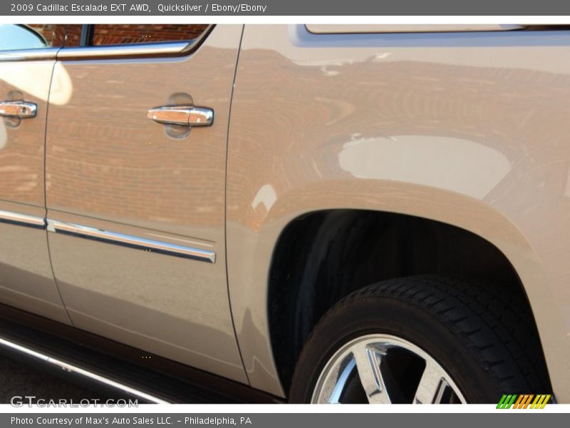 Quicksilver / Ebony/Ebony 2009 Cadillac Escalade EXT AWD