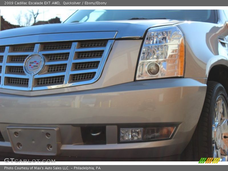 Quicksilver / Ebony/Ebony 2009 Cadillac Escalade EXT AWD