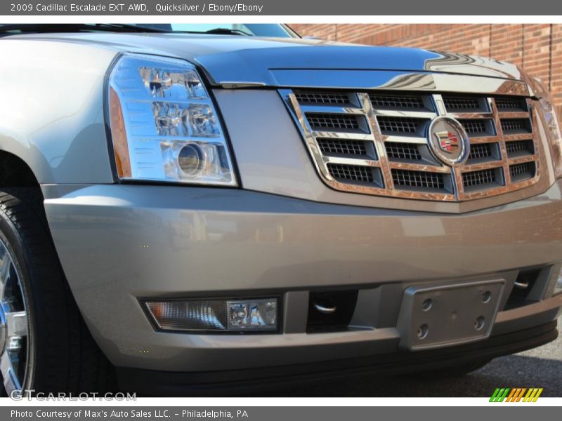 Quicksilver / Ebony/Ebony 2009 Cadillac Escalade EXT AWD