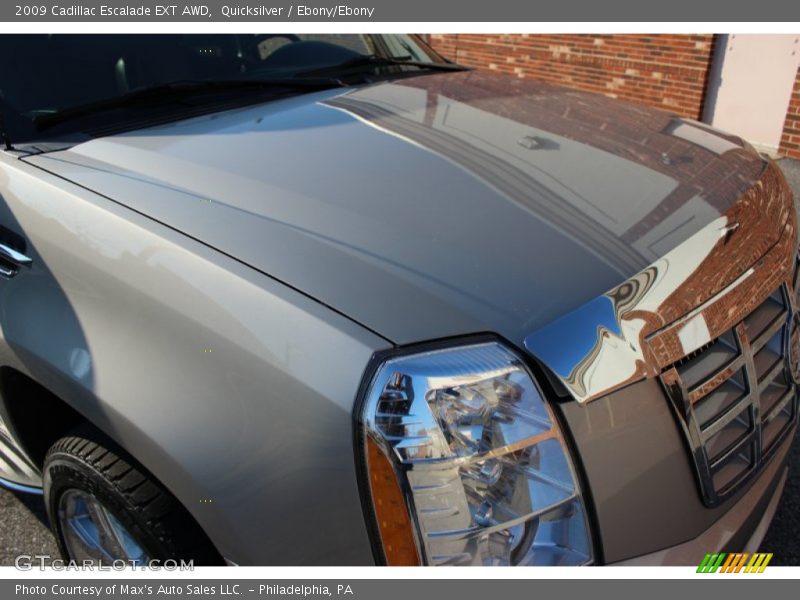 Quicksilver / Ebony/Ebony 2009 Cadillac Escalade EXT AWD