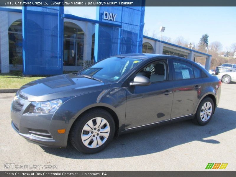 Cyber Gray Metallic / Jet Black/Medium Titanium 2013 Chevrolet Cruze LS
