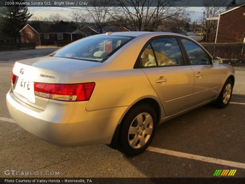 Bright Silver / Gray 2008 Hyundai Sonata GLS
