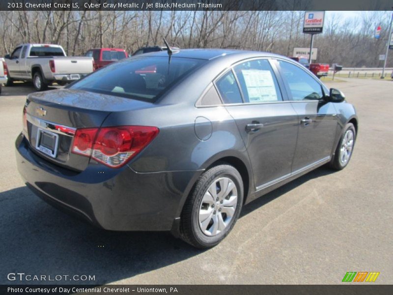Cyber Gray Metallic / Jet Black/Medium Titanium 2013 Chevrolet Cruze LS
