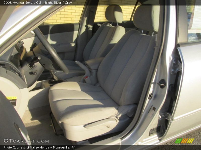 Bright Silver / Gray 2008 Hyundai Sonata GLS