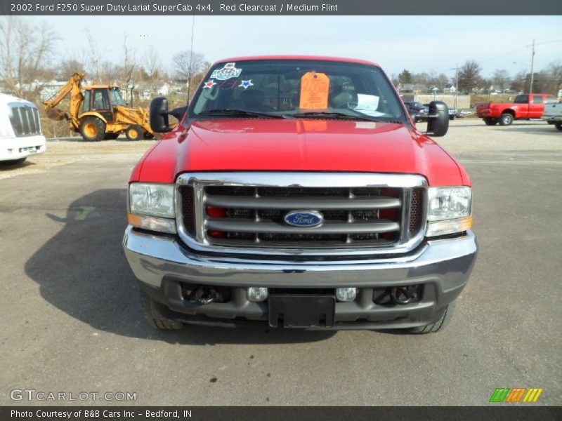 Red Clearcoat / Medium Flint 2002 Ford F250 Super Duty Lariat SuperCab 4x4
