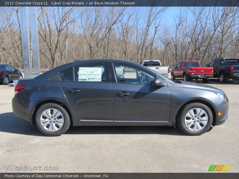 Cyber Gray Metallic / Jet Black/Medium Titanium 2013 Chevrolet Cruze LS
