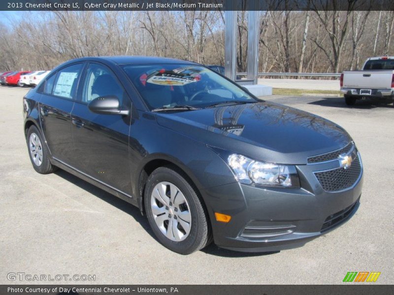 Cyber Gray Metallic / Jet Black/Medium Titanium 2013 Chevrolet Cruze LS