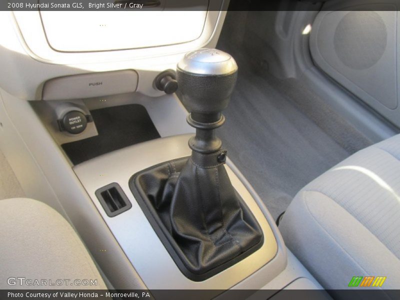 Bright Silver / Gray 2008 Hyundai Sonata GLS