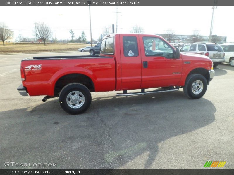 Red Clearcoat / Medium Flint 2002 Ford F250 Super Duty Lariat SuperCab 4x4