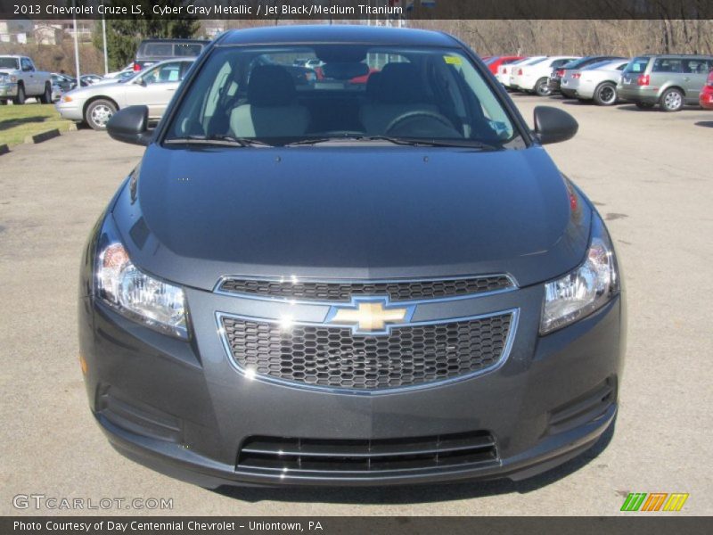 Cyber Gray Metallic / Jet Black/Medium Titanium 2013 Chevrolet Cruze LS