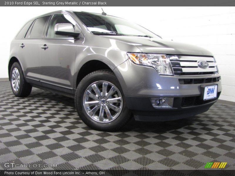 Sterling Grey Metallic / Charcoal Black 2010 Ford Edge SEL