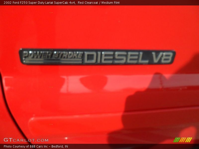 Red Clearcoat / Medium Flint 2002 Ford F250 Super Duty Lariat SuperCab 4x4