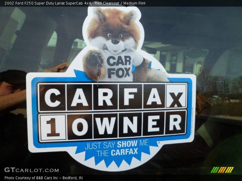 Red Clearcoat / Medium Flint 2002 Ford F250 Super Duty Lariat SuperCab 4x4