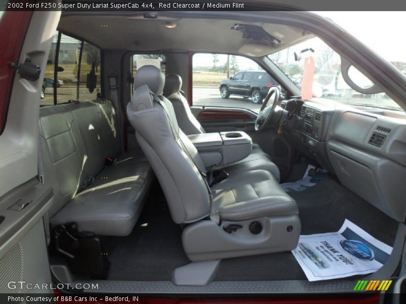  2002 F250 Super Duty Lariat SuperCab 4x4 Medium Flint Interior