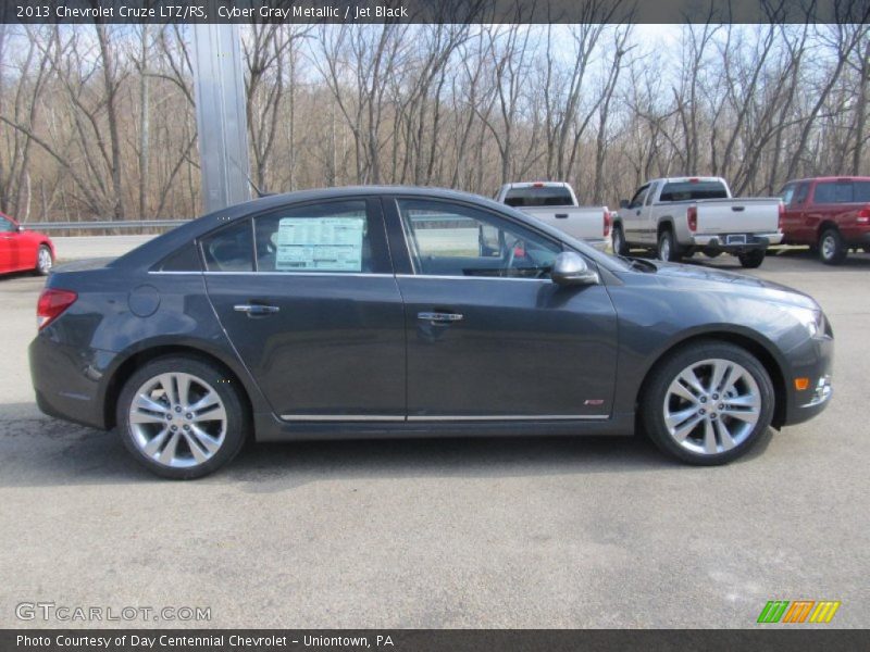 Cyber Gray Metallic / Jet Black 2013 Chevrolet Cruze LTZ/RS