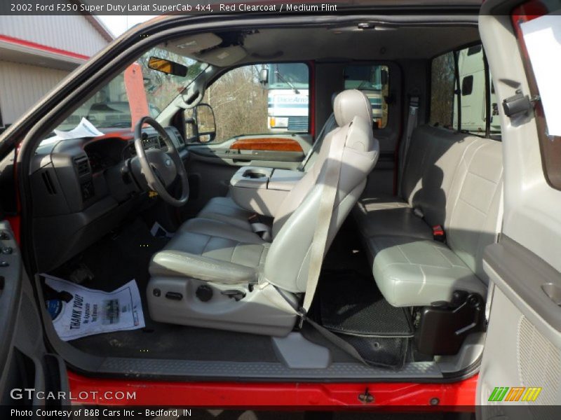  2002 F250 Super Duty Lariat SuperCab 4x4 Medium Flint Interior