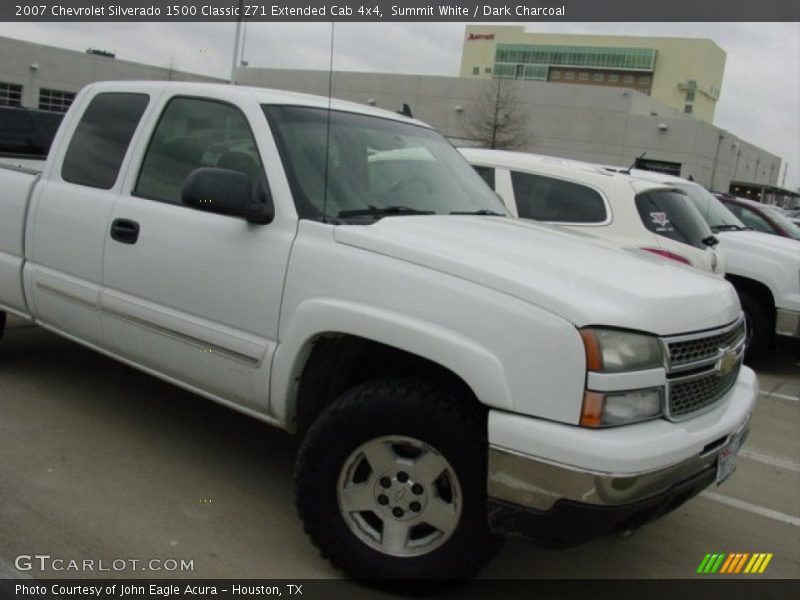 Summit White / Dark Charcoal 2007 Chevrolet Silverado 1500 Classic Z71 Extended Cab 4x4