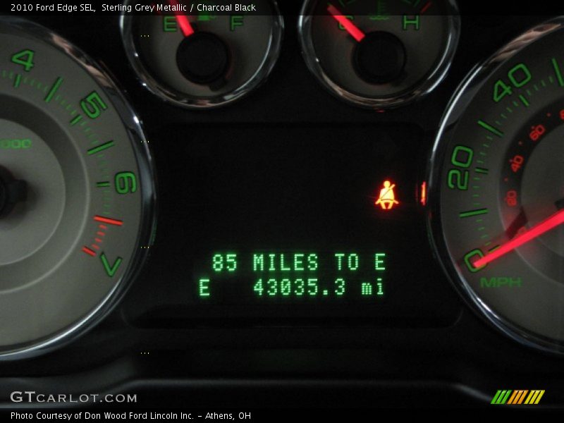 Sterling Grey Metallic / Charcoal Black 2010 Ford Edge SEL