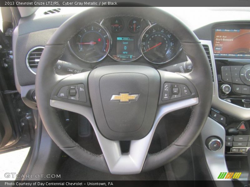 Cyber Gray Metallic / Jet Black 2013 Chevrolet Cruze LTZ/RS