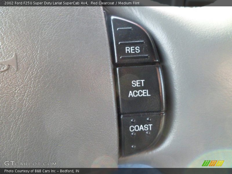 Red Clearcoat / Medium Flint 2002 Ford F250 Super Duty Lariat SuperCab 4x4