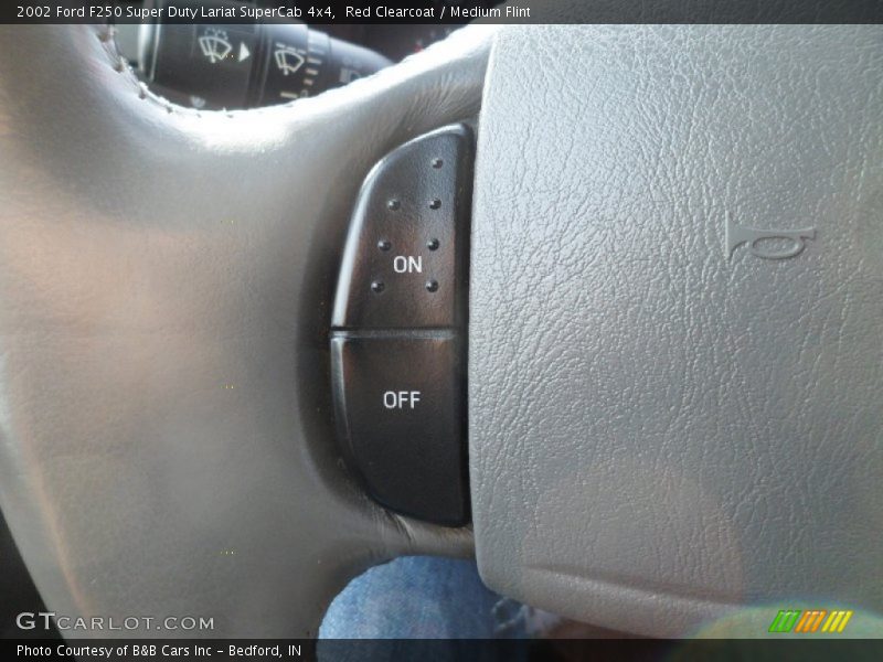 Red Clearcoat / Medium Flint 2002 Ford F250 Super Duty Lariat SuperCab 4x4
