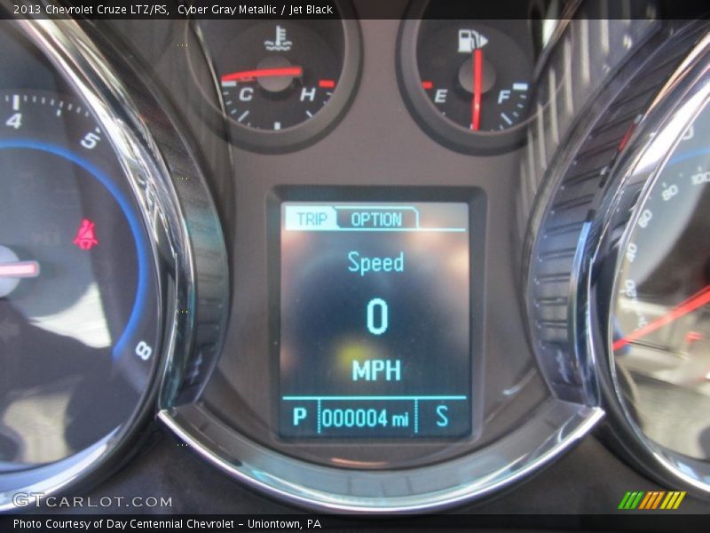 Cyber Gray Metallic / Jet Black 2013 Chevrolet Cruze LTZ/RS