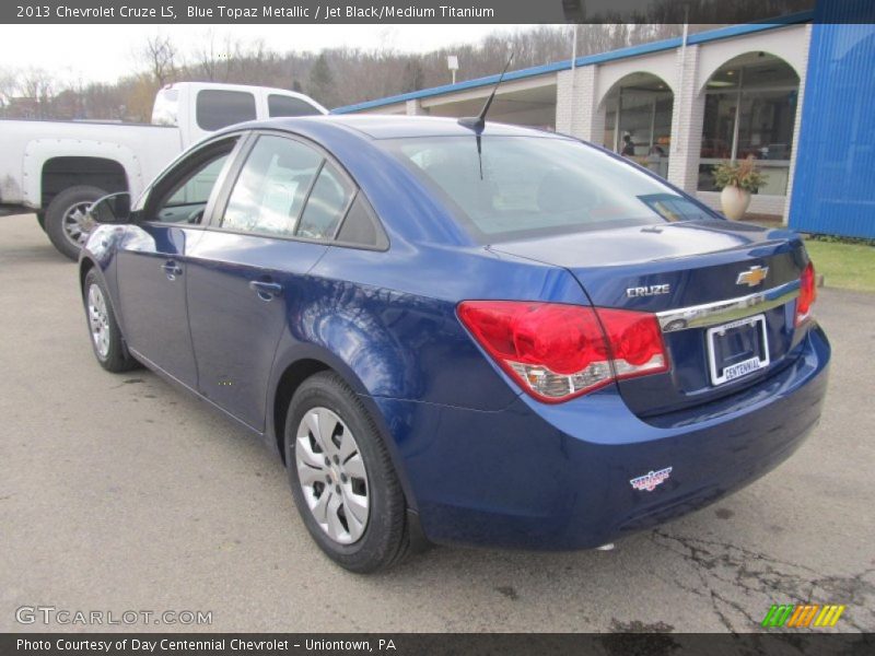 Blue Topaz Metallic / Jet Black/Medium Titanium 2013 Chevrolet Cruze LS