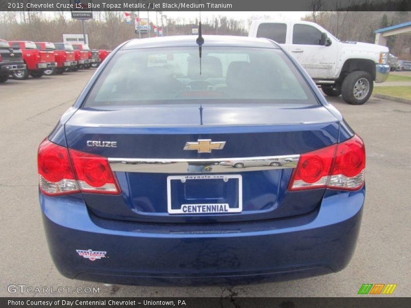 Blue Topaz Metallic / Jet Black/Medium Titanium 2013 Chevrolet Cruze LS