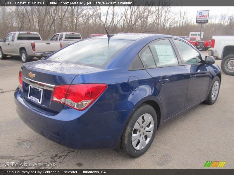 Blue Topaz Metallic / Jet Black/Medium Titanium 2013 Chevrolet Cruze LS