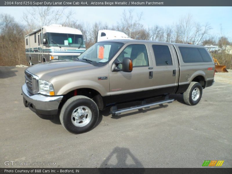 Front 3/4 View of 2004 F250 Super Duty Lariat Crew Cab 4x4