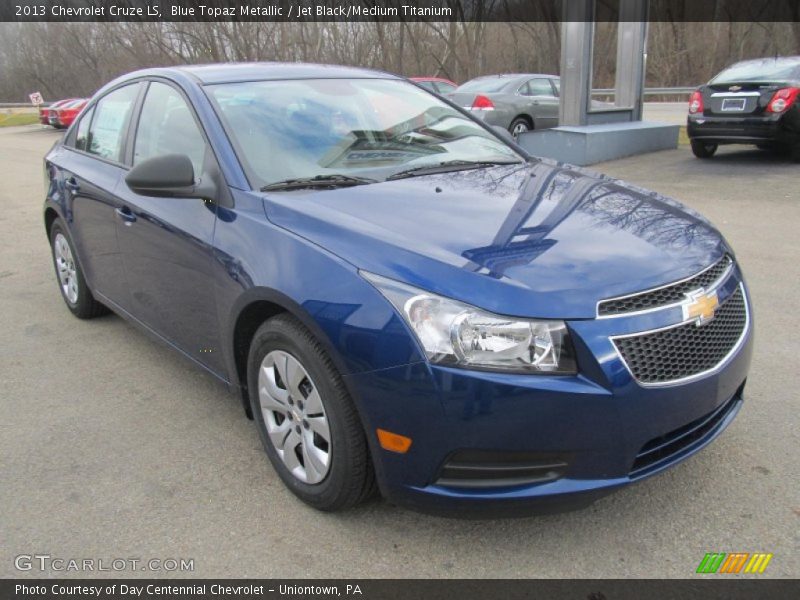 Blue Topaz Metallic / Jet Black/Medium Titanium 2013 Chevrolet Cruze LS