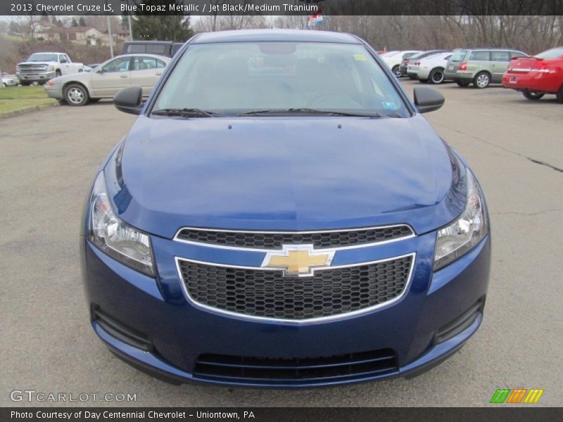 Blue Topaz Metallic / Jet Black/Medium Titanium 2013 Chevrolet Cruze LS