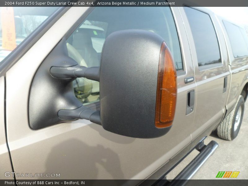 Arizona Beige Metallic / Medium Parchment 2004 Ford F250 Super Duty Lariat Crew Cab 4x4