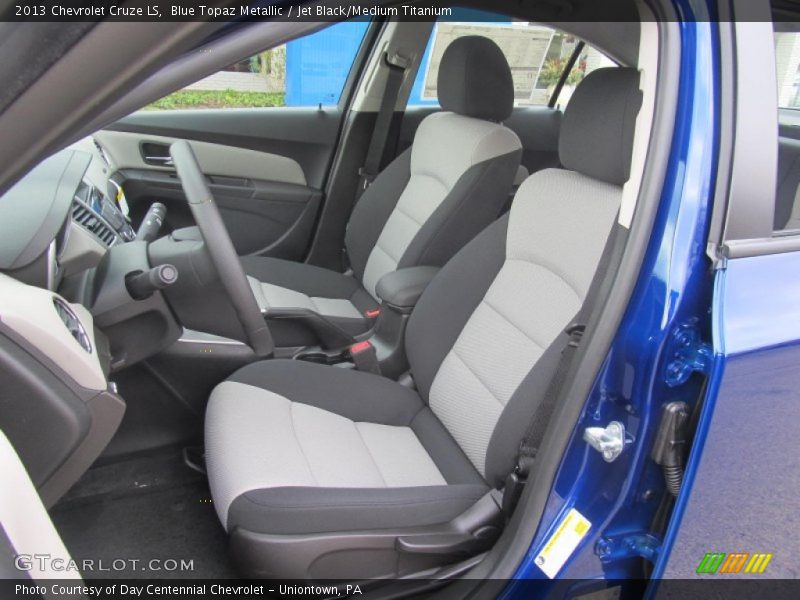 Blue Topaz Metallic / Jet Black/Medium Titanium 2013 Chevrolet Cruze LS