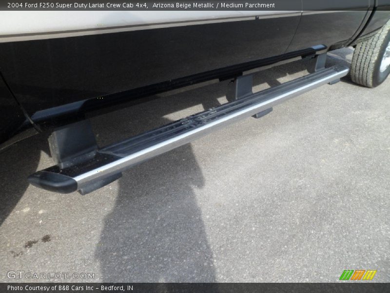 Arizona Beige Metallic / Medium Parchment 2004 Ford F250 Super Duty Lariat Crew Cab 4x4