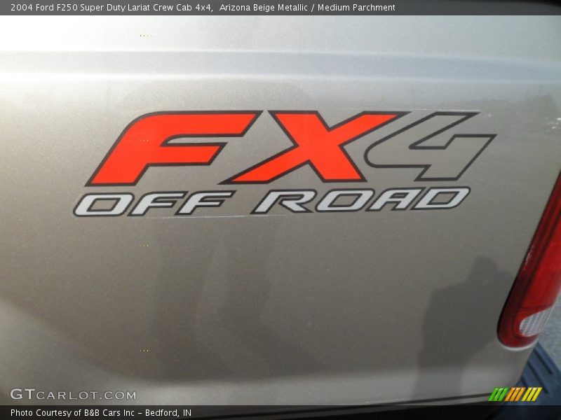 Arizona Beige Metallic / Medium Parchment 2004 Ford F250 Super Duty Lariat Crew Cab 4x4