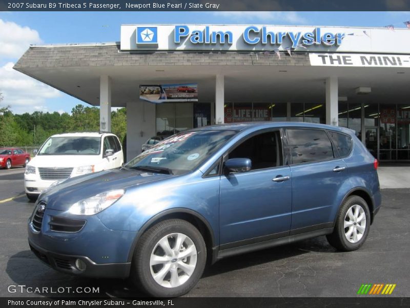 Newport Blue Pearl / Slate Gray 2007 Subaru B9 Tribeca 5 Passenger