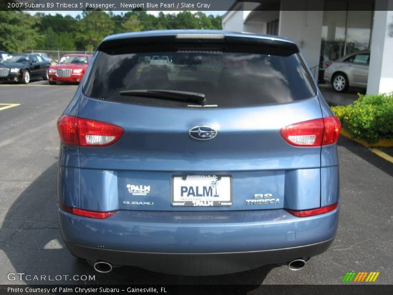 Newport Blue Pearl / Slate Gray 2007 Subaru B9 Tribeca 5 Passenger