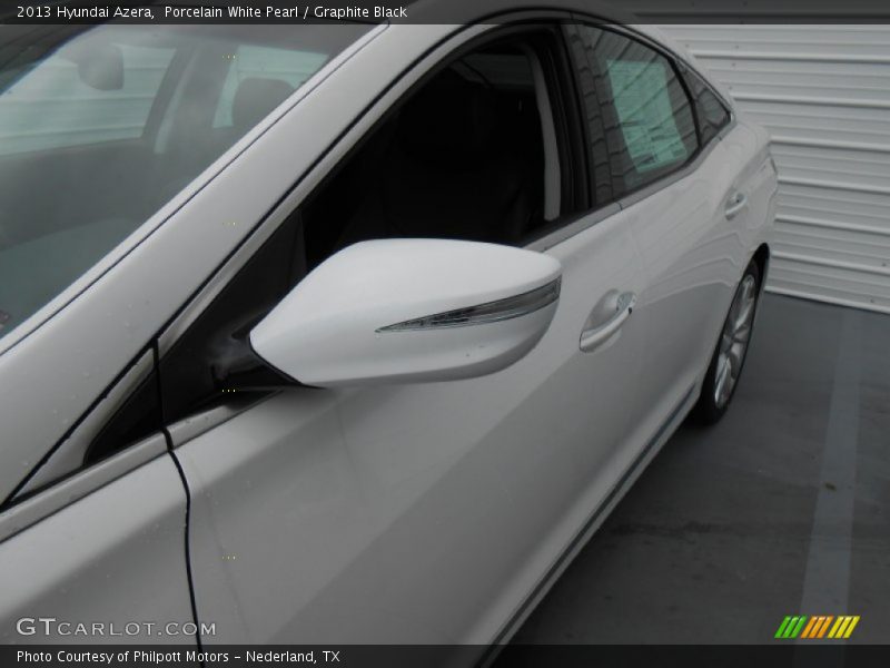 Porcelain White Pearl / Graphite Black 2013 Hyundai Azera