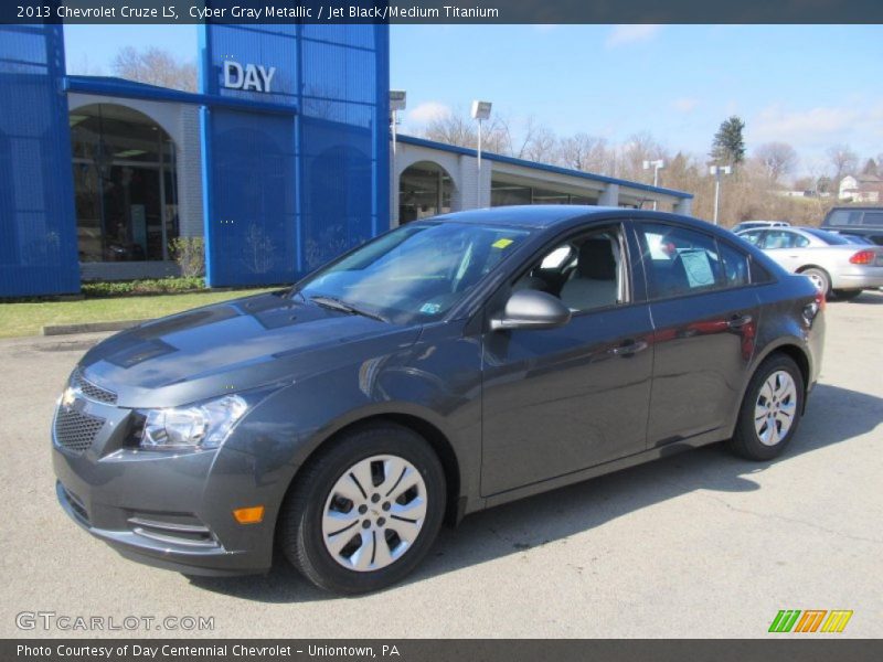 Cyber Gray Metallic / Jet Black/Medium Titanium 2013 Chevrolet Cruze LS