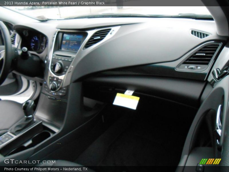 Porcelain White Pearl / Graphite Black 2013 Hyundai Azera